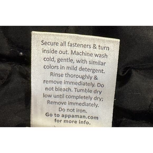 APPAMAN Youth 100% Down Puffer Jacket Black SIZE 6 EXCELLENT - Picture 12 of 12